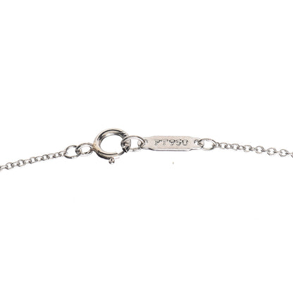 Tiffany Platinum Diamond .17ct Solitaire Pendant Necklace 5 of 6