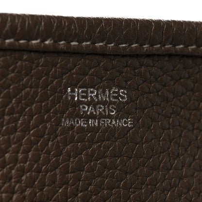 Hermes Taurillon Clemence Evelyne III PM Etoupe 6 of 10