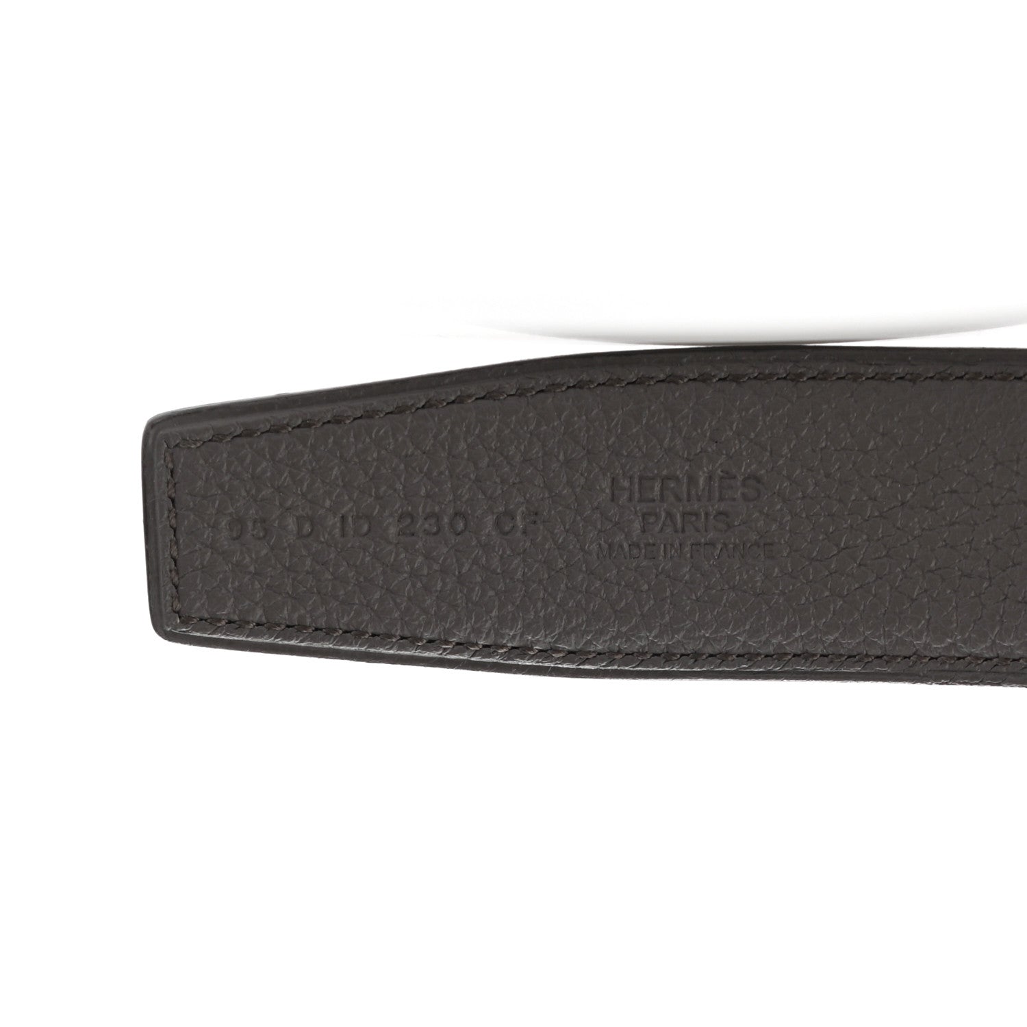 Hermes Swift Togo 32mm H Belt 95 Black Etain 5 of 6