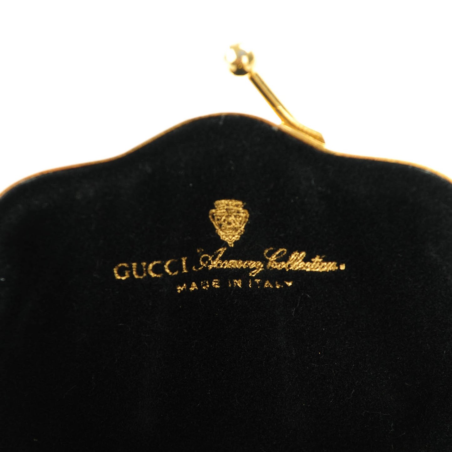Metal GG Monogram Kisslock Minaudiere Gold