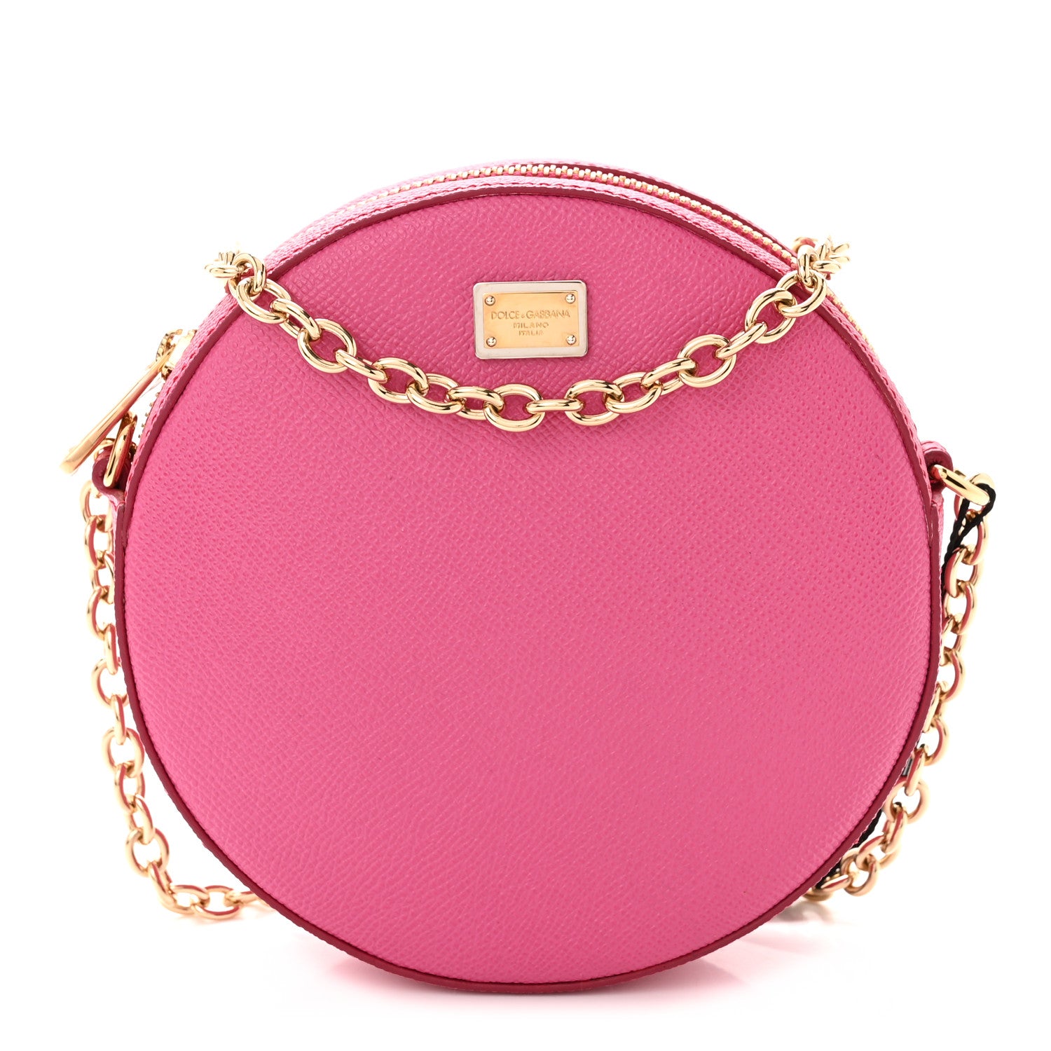 Dolce & Gabbana Dauphine Round Crossbody Pink 1 of 10