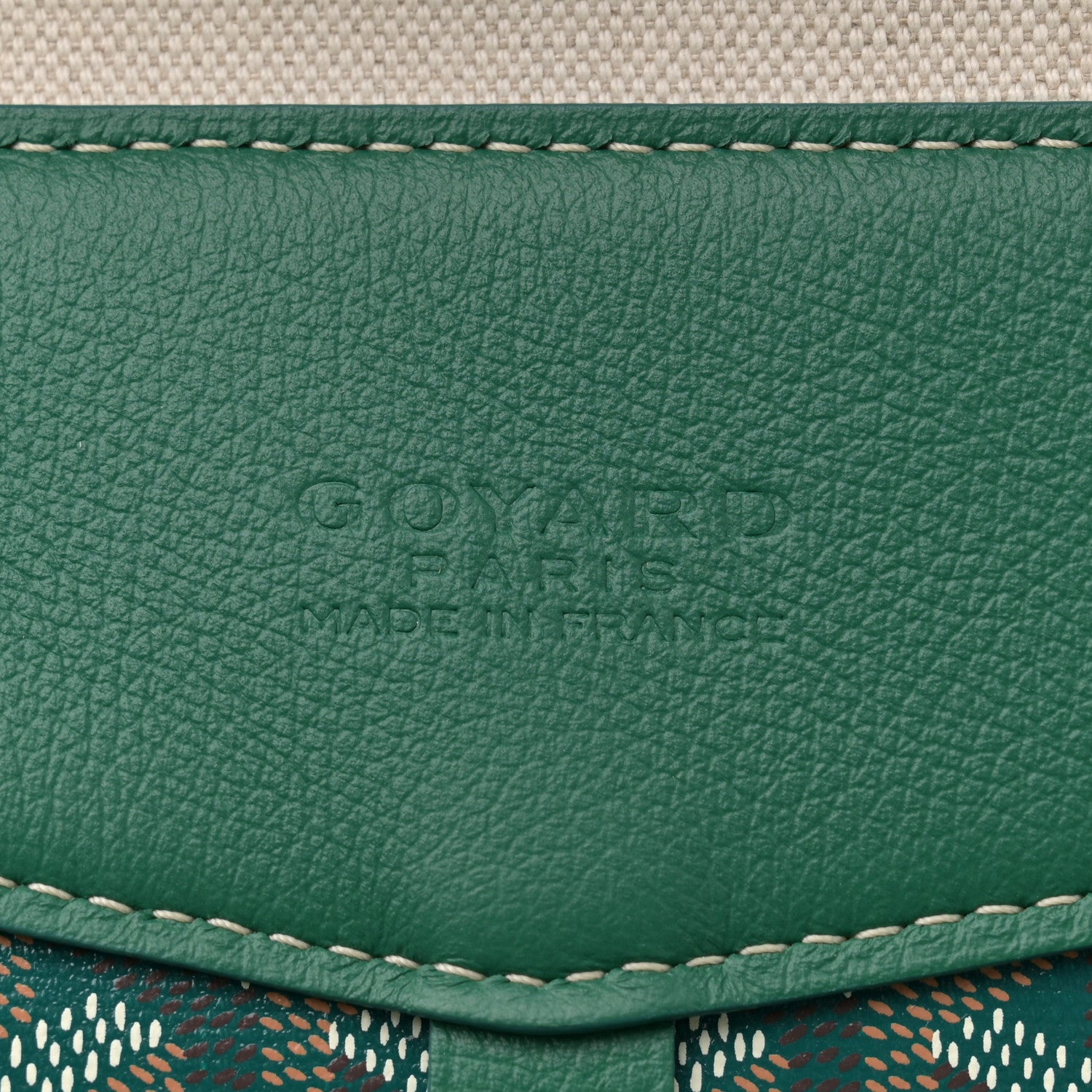 Goyard Goyardine Calfskin Cisalpin Document Case Green 6 of 9