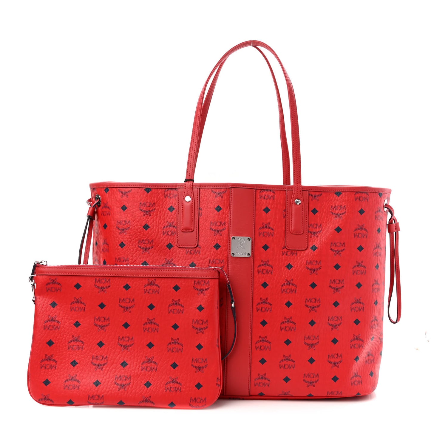 Visetos Large Liz Reversible Shopper Tote Ruby Red