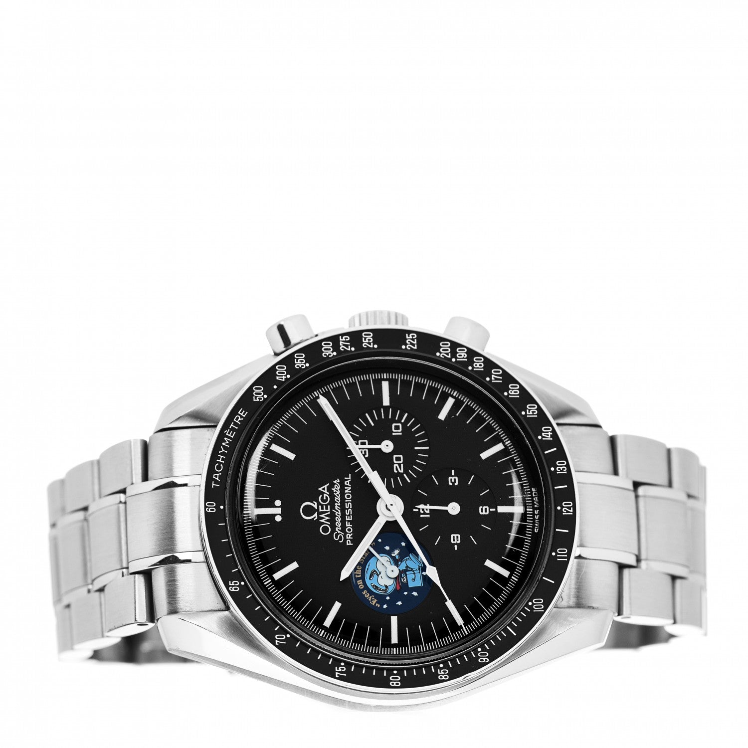 Omega Stainless Steel 42mm Speedmaster Professional MoonWatch Limited Edition Snoopy Manual Winding Watch Black 3578.51.00 2 of 4