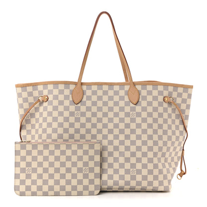 Louis Vuitton Damier Azur Neo Neverfull GM Rose Ballerine 3 of 14
