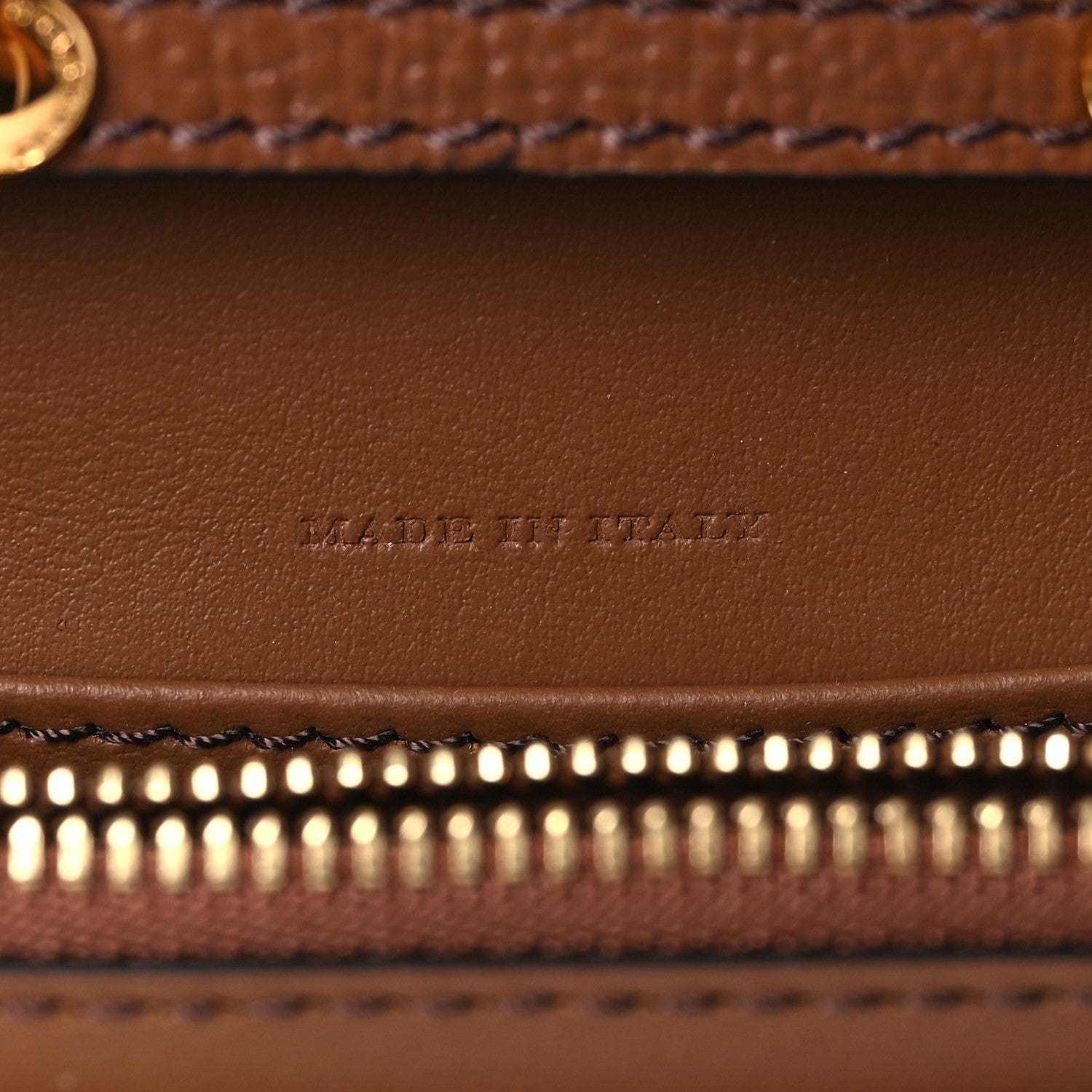 Burberry Grained Calfskin House Check Tartan Mix Hampshire Wallet On Chain Tan 6 of 9
