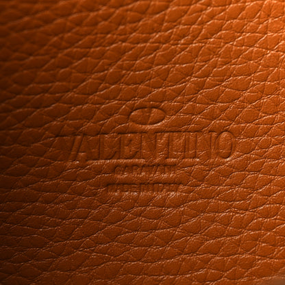 Valentino Garavani Pebbled Calfskin Medium Rockstud Flip Lock Crossbody Bag Bright Cognac 6 of 8