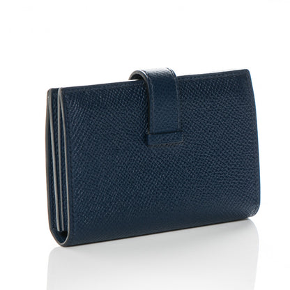 Hermes Epsom Bearn Card Holder Wallet Bleu Saphir 3 of 7