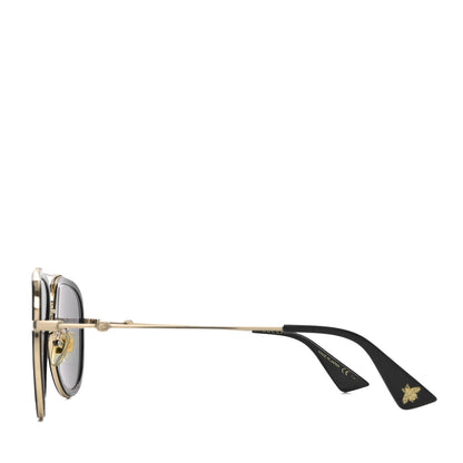 Gucci Metal Aviator Sunglasses GG0062S Black 3 of 9