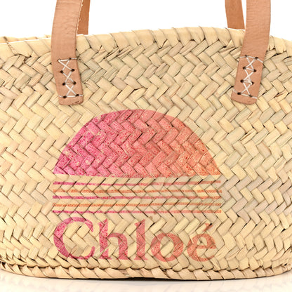 Chloe Raffia Basket Bag Natural 7 of 10