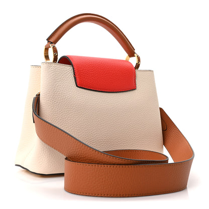 Louis Vuitton Taurillon Capucines BB Vanilla Light Beige Sienna Brown Tonic Orange 3 of 9