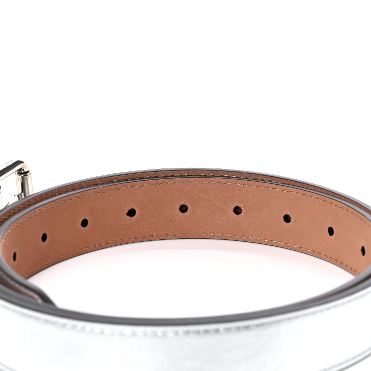 Fendi Vitello Catalan Mirror Multi Accessory Belt Argento 14 of 15
