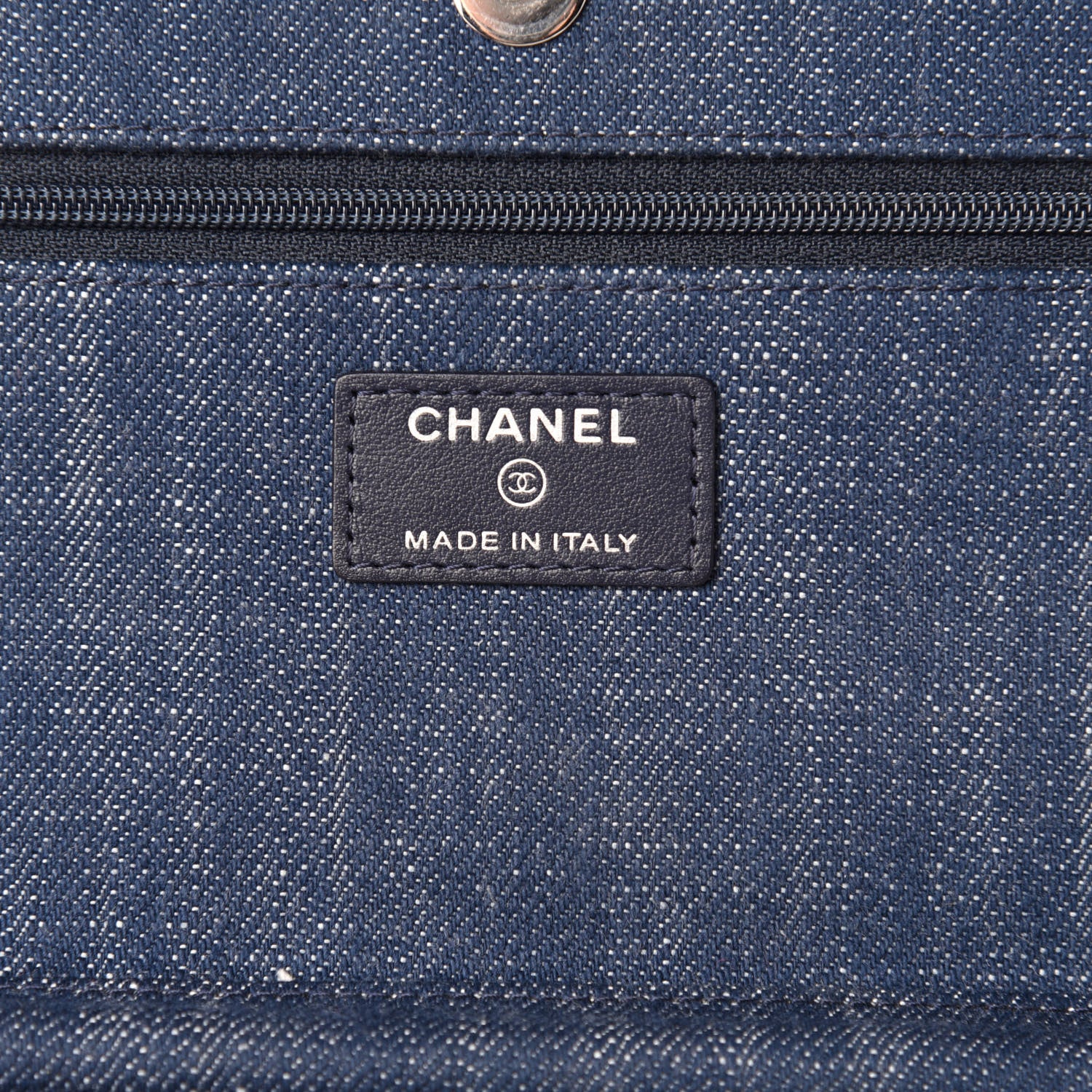 Chanel Denim Velvet Wallet On Chain WOC Blue 8 of 10