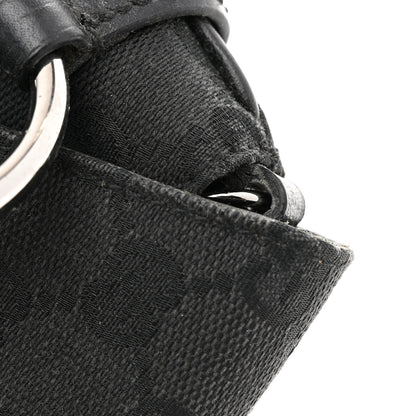 Gucci Monogram Horsebit Chain Clutch Black 11 of 13