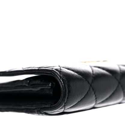 Chanel Lambskin Quilted Medium Chanel 19 Flap Wallet Black 11 of 15
