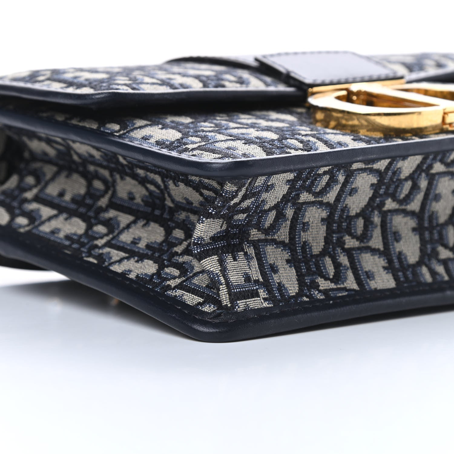 Christian Dior Oblique 30 Montaigne Flap Bag Blue 9 of 10