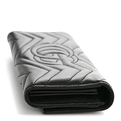Gucci Calfskin Matelasse GG Marmont Continental Wallet Black 10 of 10