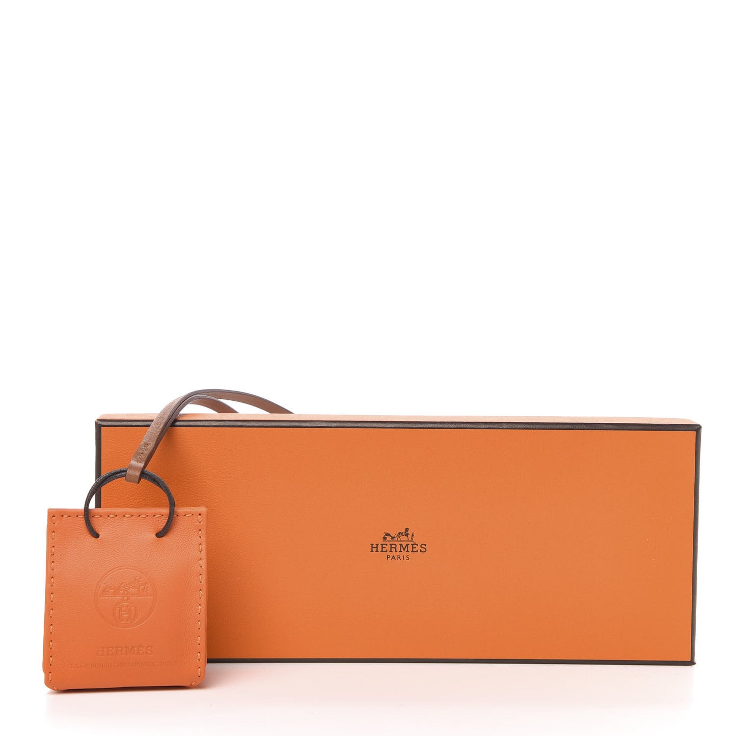 Milo Lambskin Swift Shopping Bag Charm Feu Gold