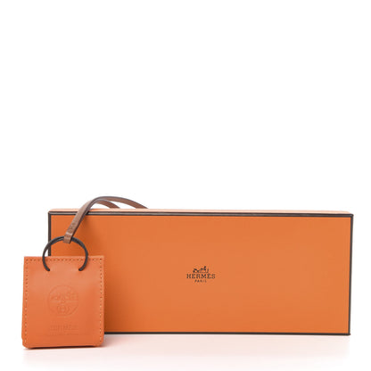 Hermes Milo Lambskin Swift Shopping Bag Charm Feu Gold 3 of 3