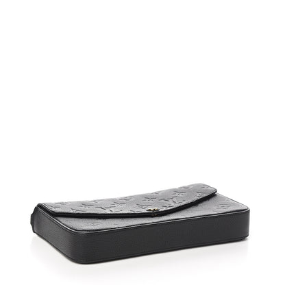 Louis Vuitton Empreinte Pochette Felicie Chain Wallet Black 3 of 6