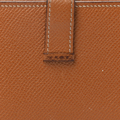 Hermes Epsom Bearn Gusset Wallet Gold 30 of 40