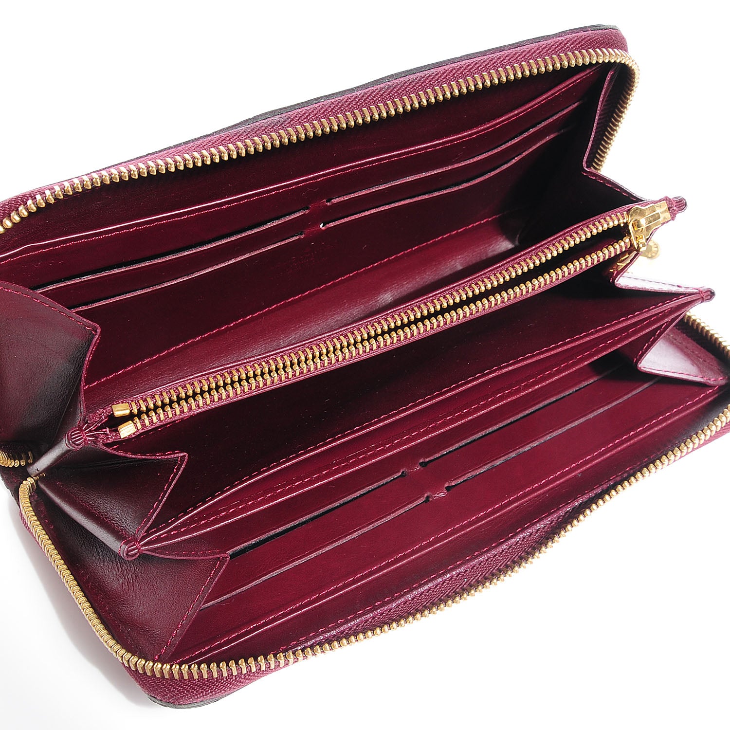 Louis Vuitton Vernis Zippy Wallet Rouge Fauviste 5 of 8