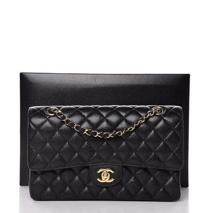 Chanel Caviar Quilted Medium Double Flap Black 8 of 8