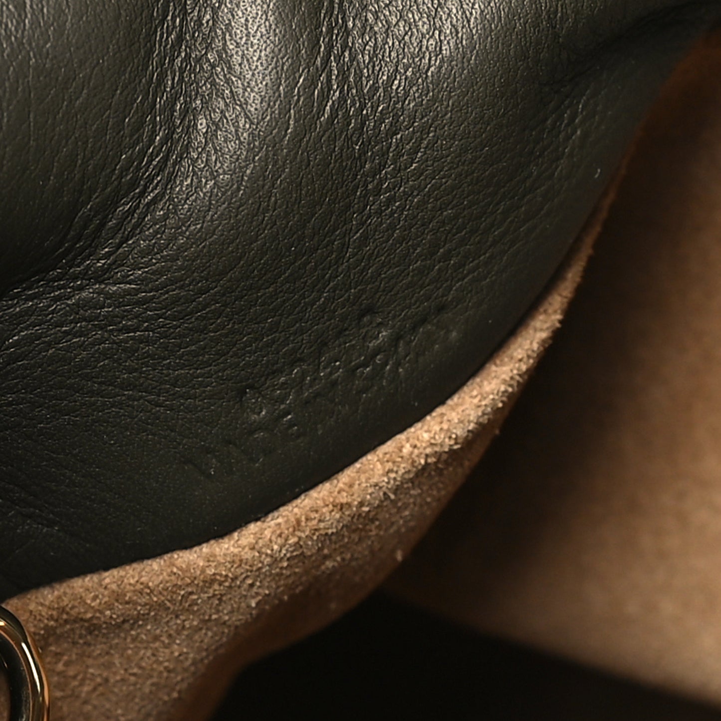 Calfskin Mini Flamenco Knot Clutch Dark Khaki