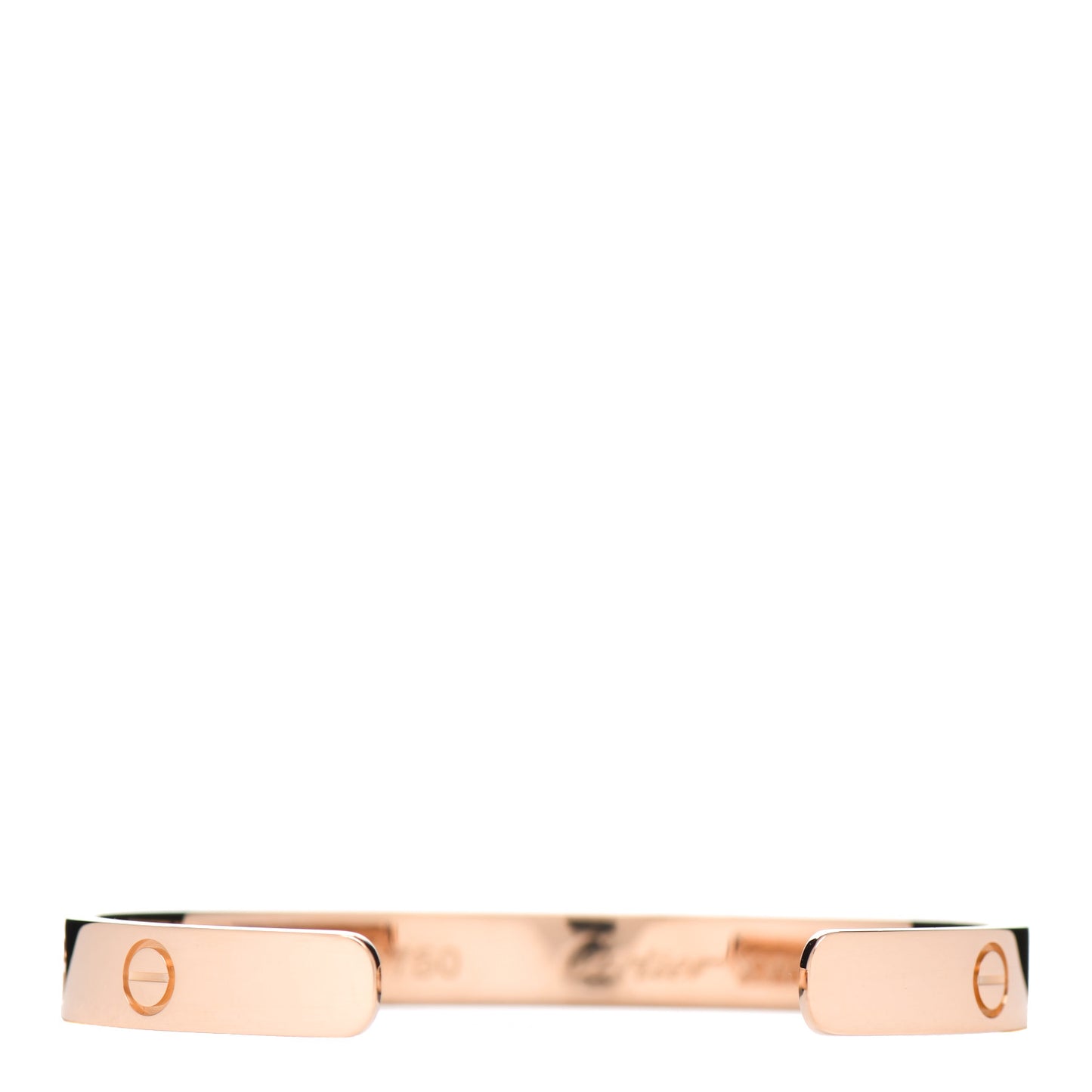 18K Pink Gold LOVE Cuff Bracelet 16