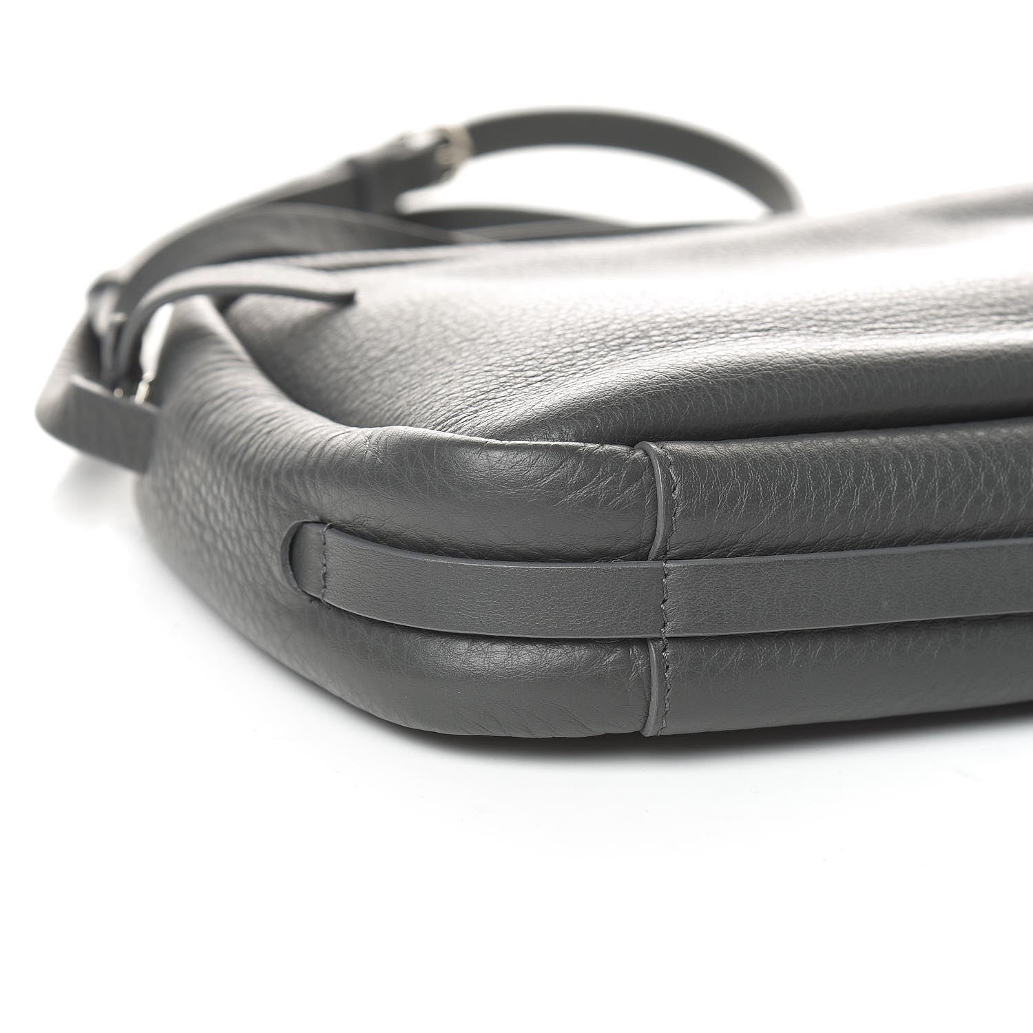 Balenciaga Smooth Calfskin Logo S Everyday Camera Bag Gris Fossile White 8 of 10