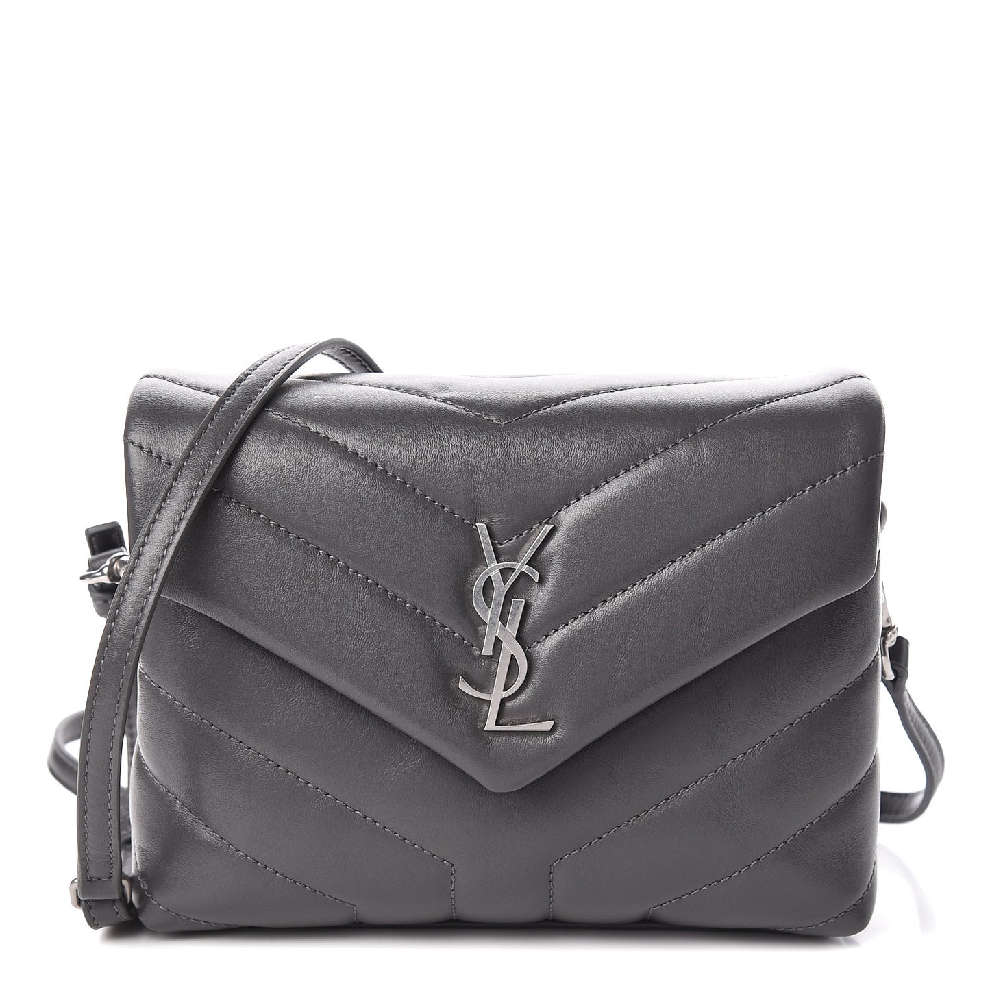Calfskin Y Quilted Monogram Toy Loulou Crossbody Bag Storm