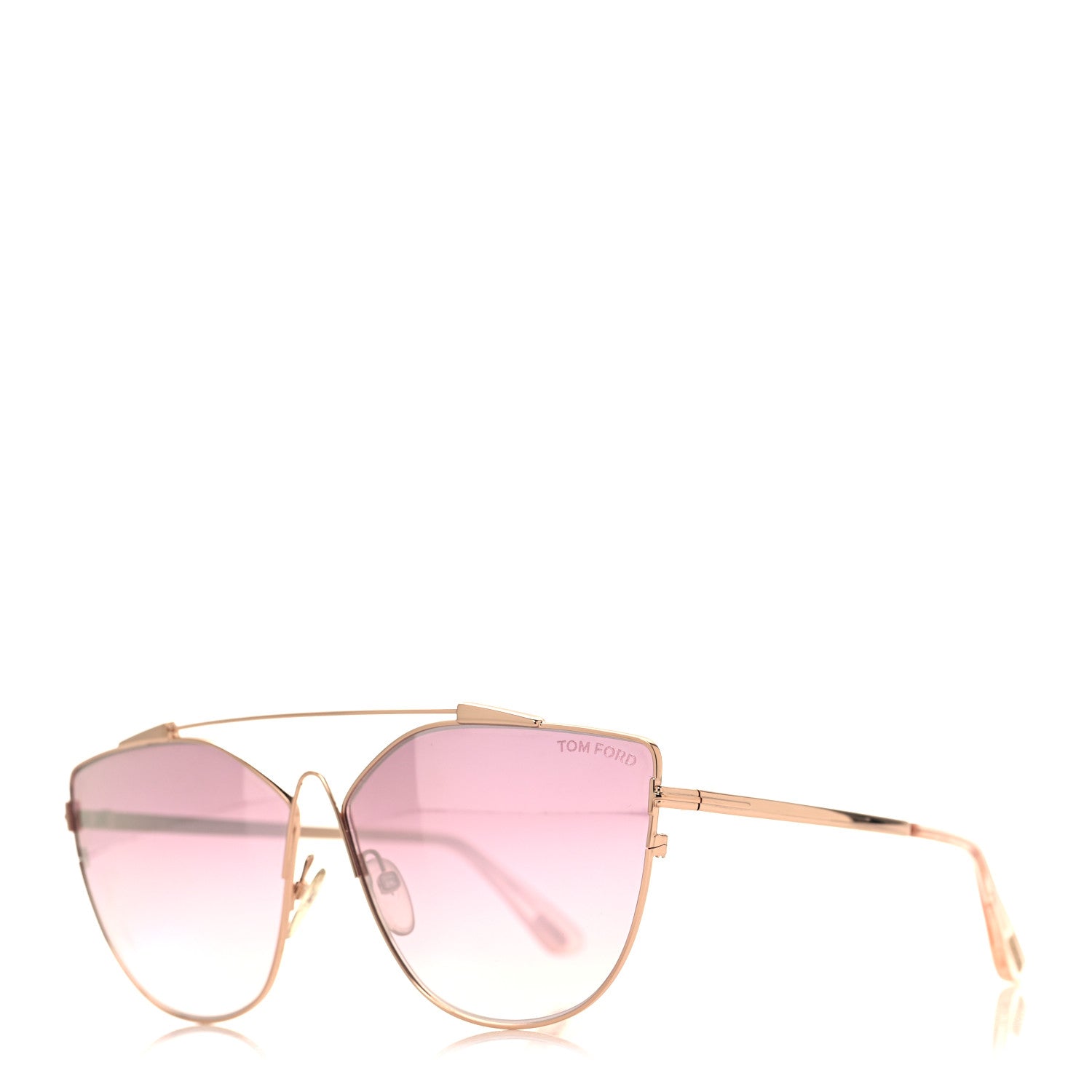 Tom Ford Jacquelyn 02 Aviator Sunglasses TF563 Rose Gold Rose Gold 1 of 9