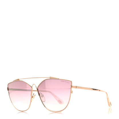 Tom Ford Jacquelyn 02 Aviator Sunglasses TF563 Rose Gold Rose Gold 1 of 9