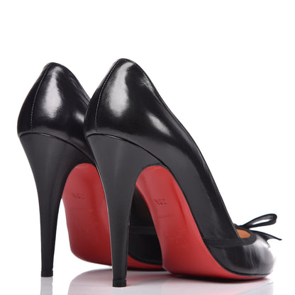 Christian Louboutin Kid Grosgrain Lavalliere 100 Pumps 38.5 Black 4 of 10