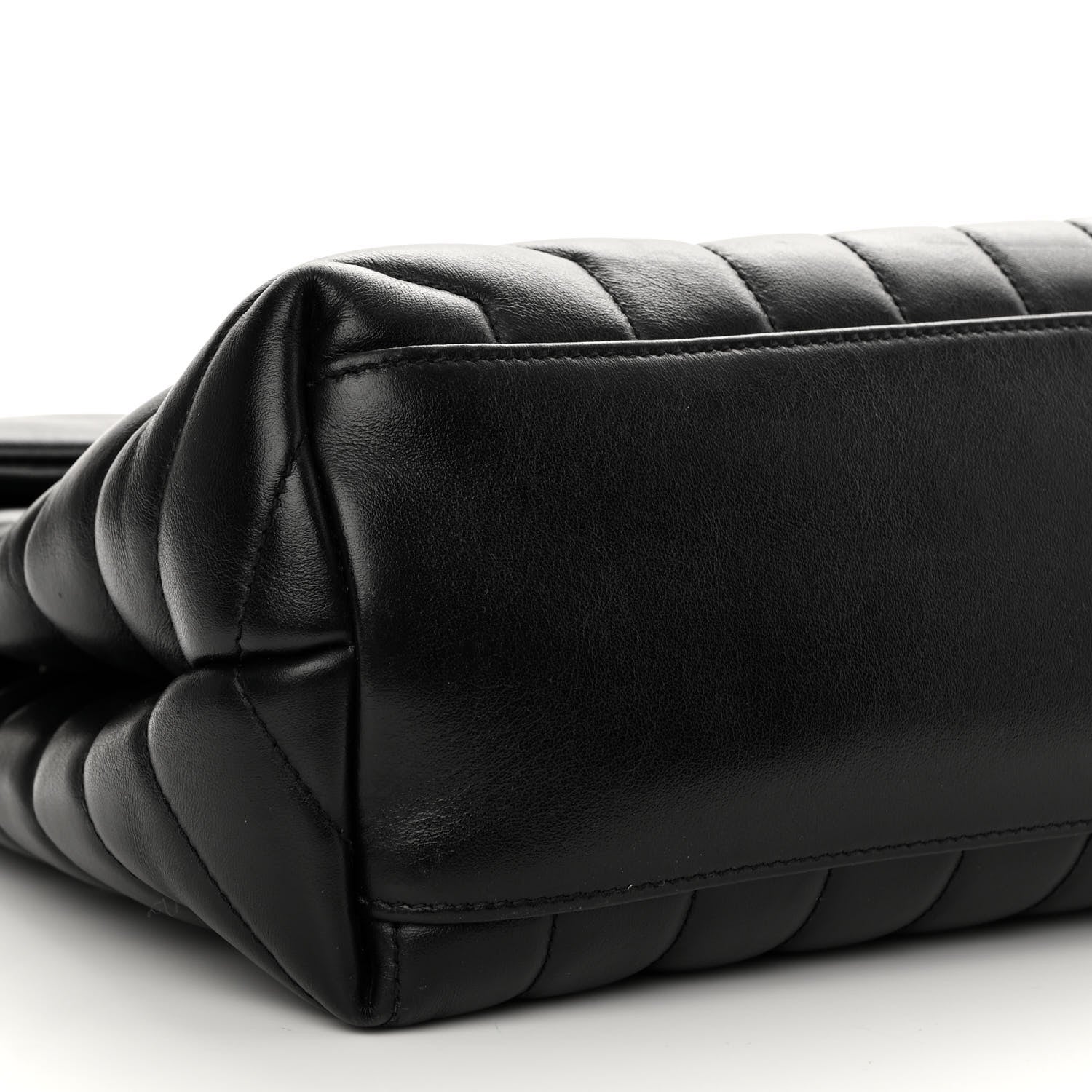 Saint Laurent Calfskin Y Quilted Monogram Medium Loulou Chain Satchel Black 8 of 11
