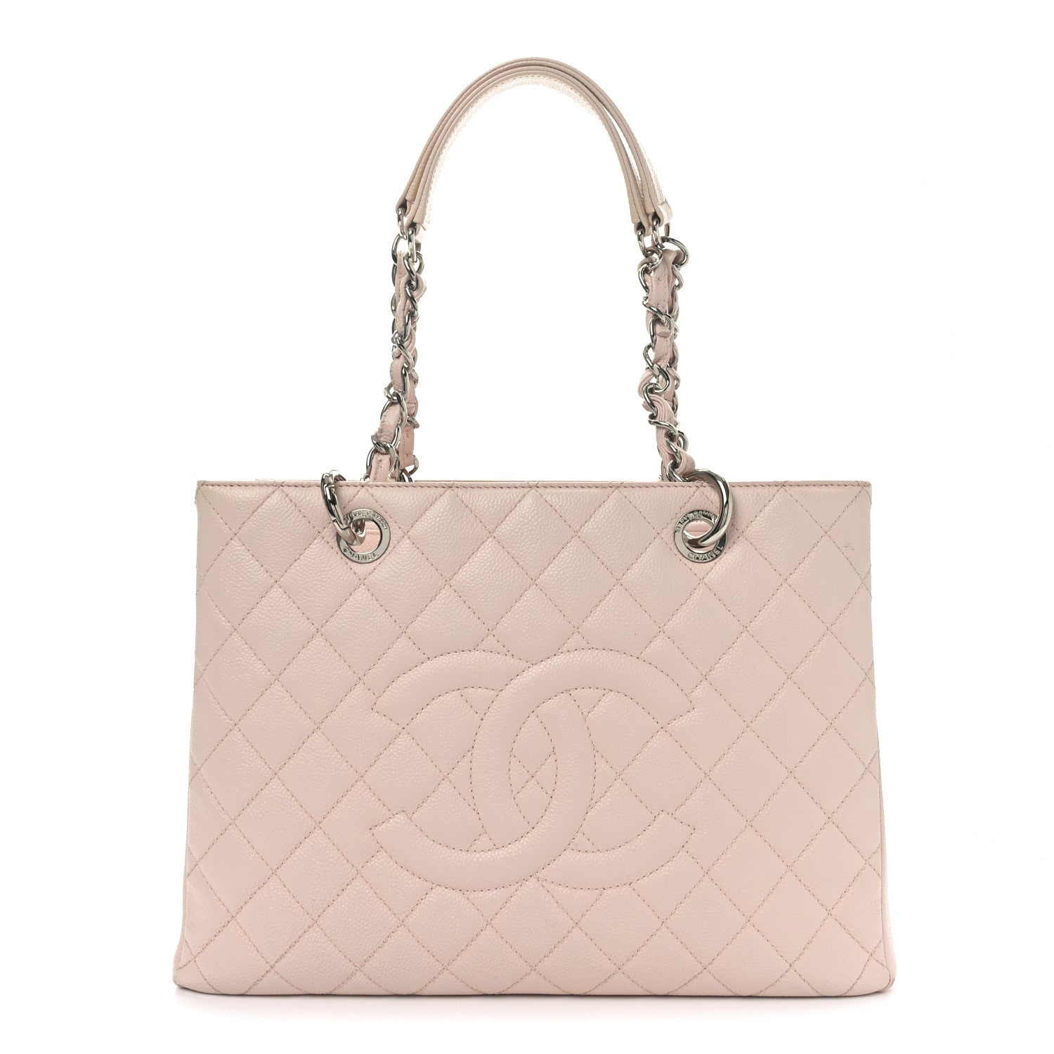 Chanel Caviar Quilted Grand Shopping Tote GST Rose Clair 1 of 11