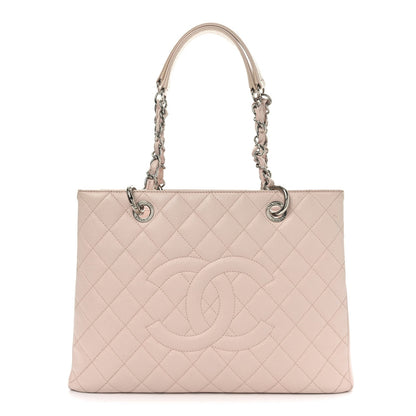 Chanel Caviar Quilted Grand Shopping Tote GST Rose Clair 1 of 11