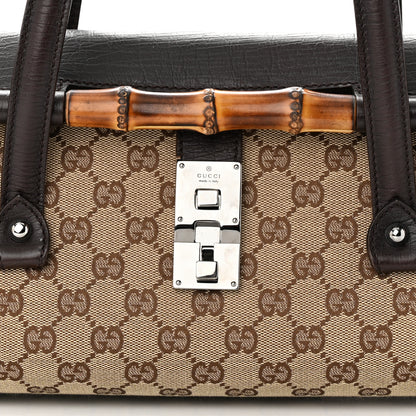 Gucci Monogram Bamboo Bullet Handbag Brown 8 of 12