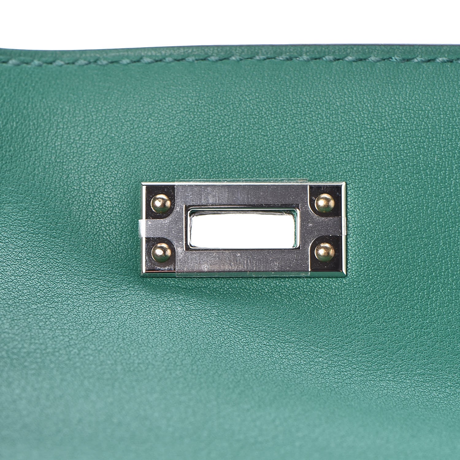 Hermes Swift Kelly Pochette Clutch Vert Vertigo 24 of 29
