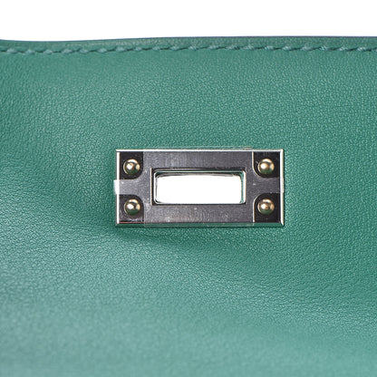 Hermes Swift Kelly Pochette Clutch Vert Vertigo 24 of 29