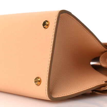 Givenchy Grained Calfskin Mini Horizon Satchel Beige 10 of 10