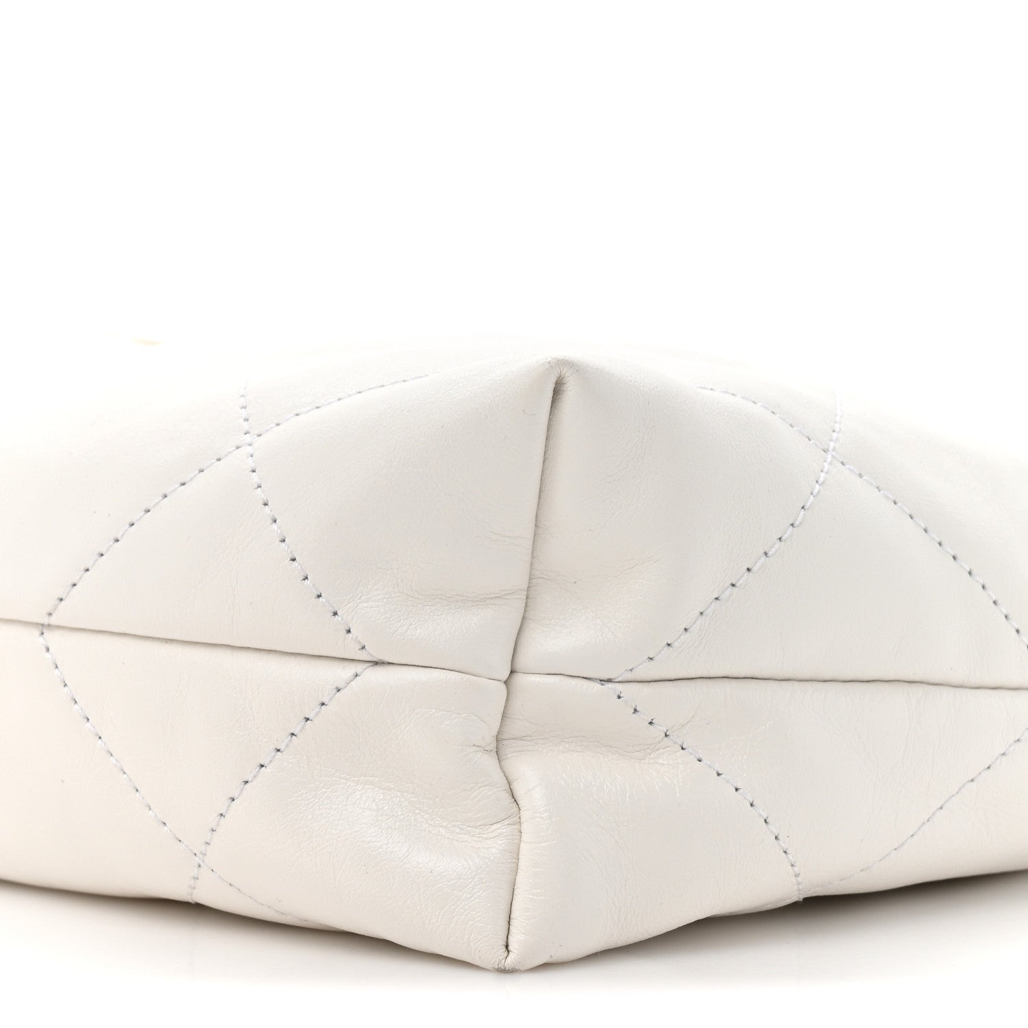 Chanel Shiny Calfskin Quilted Small Chanel 22 White 10 of 14