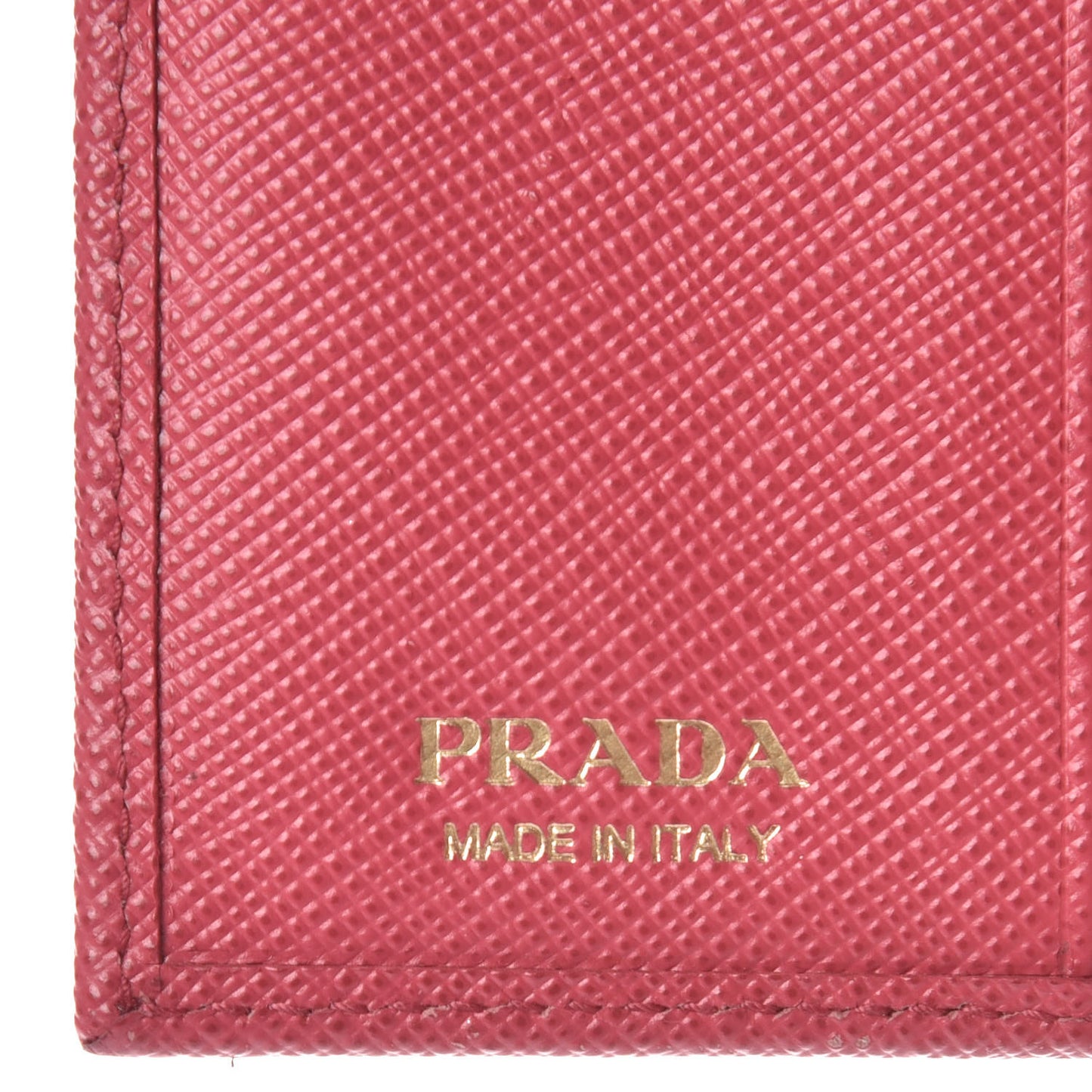 Saffiano Metal Tri-Fold Wallet Peonia