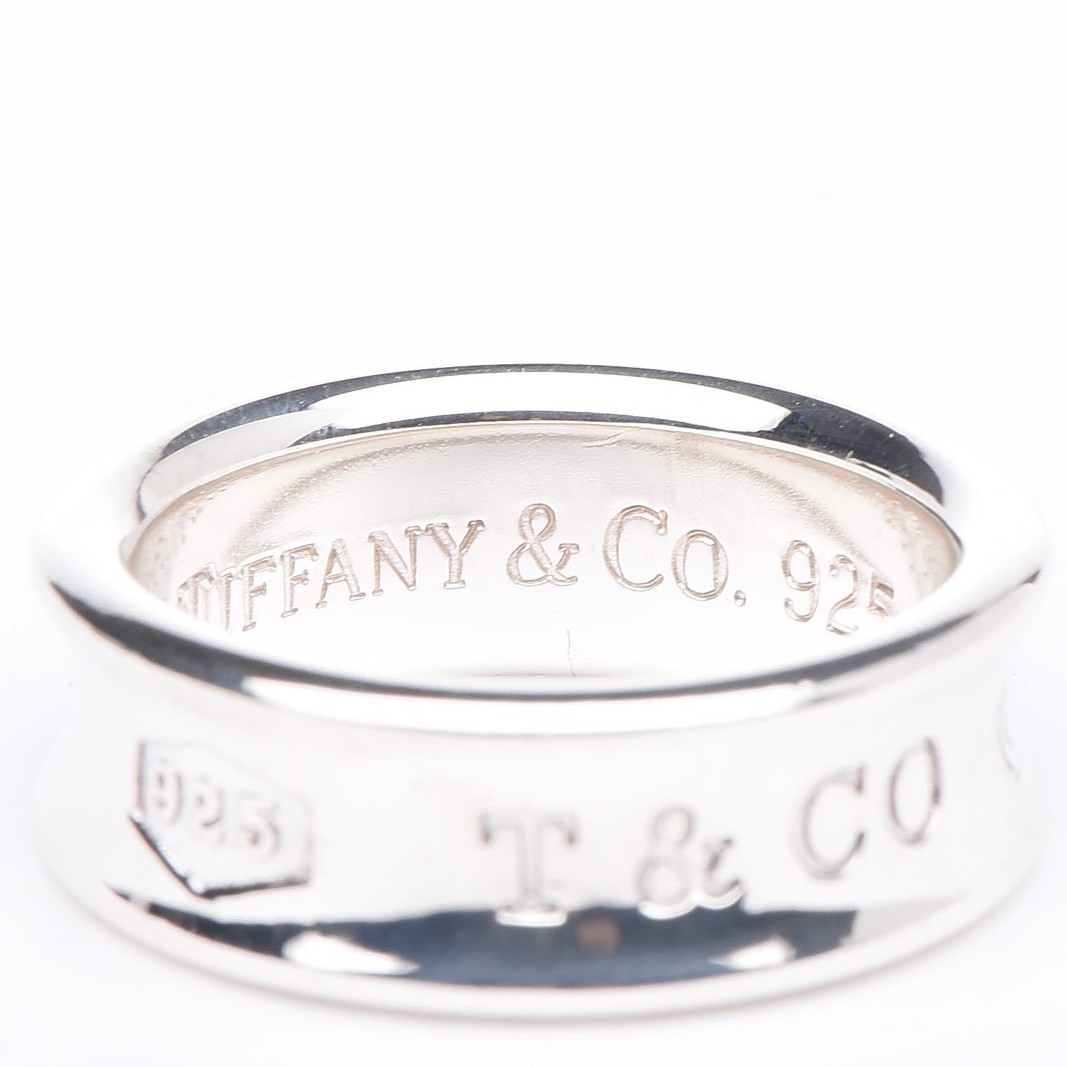 Tiffany Sterling Silver 1837 Ring 49 5 4 of 6