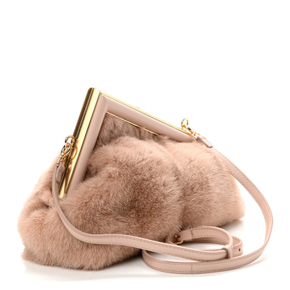 Fendi Mink Shiny Nappa Small Fendi First Rosa Plaster 2 of 11