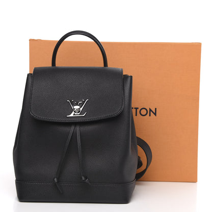Louis Vuitton Calfskin Lockme Backpack Black 9 of 10