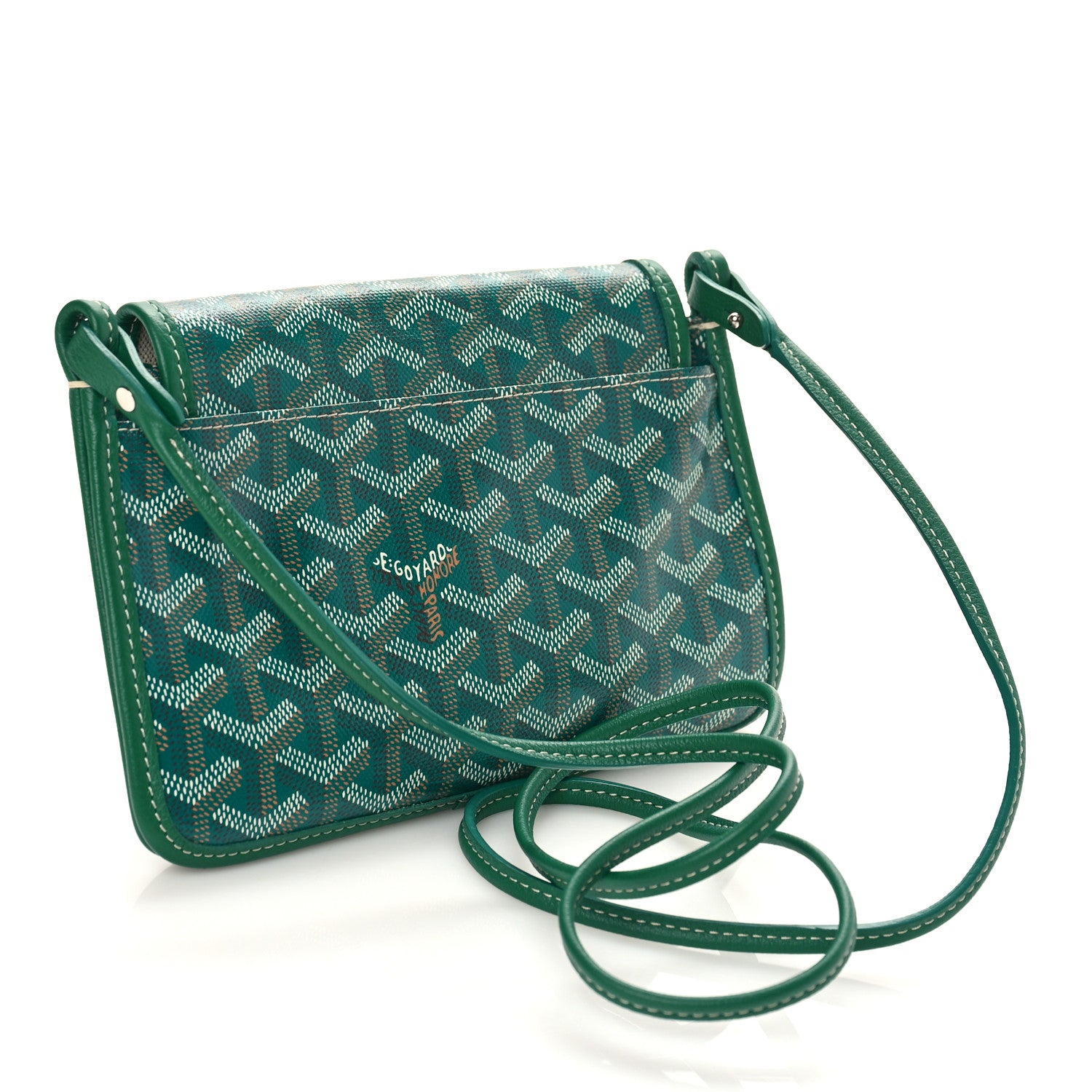 Goyard Goyardine Plumet Wallet Clutch Green 3 of 9