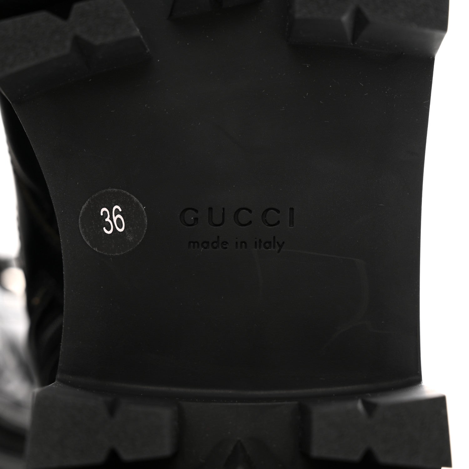 Gucci Cordovan Lux Nappa GG Matelasse Lace Up 60mm Combat Boots 36 Black 6 of 10