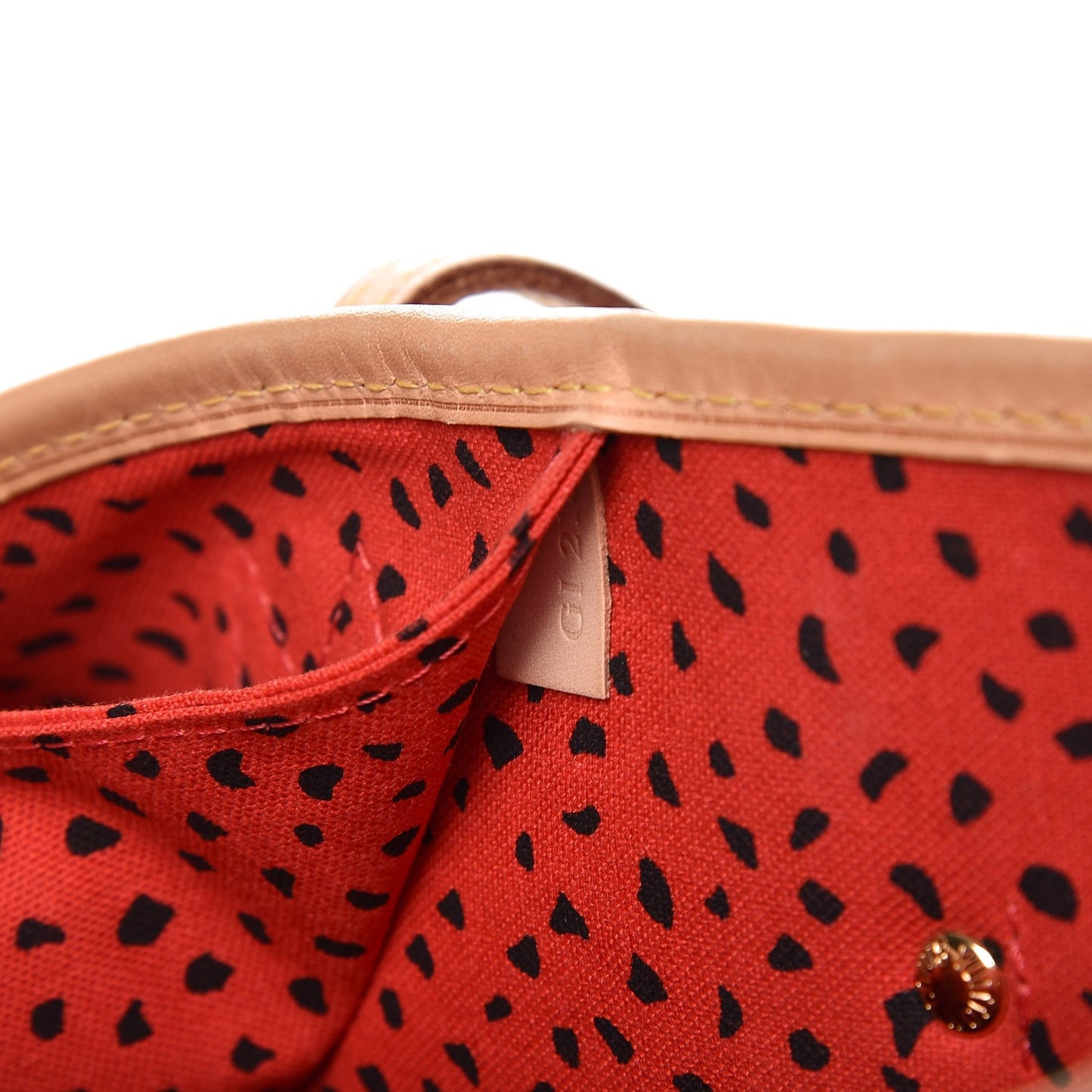 Monogram Kusama Waves Neverfull MM Red
