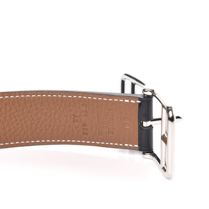 Hermes Box Togo 32mm Cape Cod Belt 90 Black Gold 4 of 5
